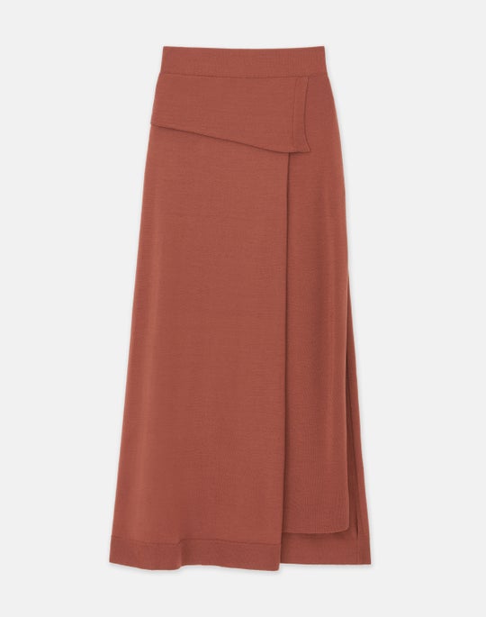 Responsible Fine Gauge Merino Wrap Skirt