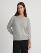 Hand-Beaded Cotton-Silk Tape Sweater