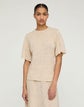 Jacquard Flutter Sleeve Knit Top
