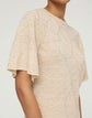 Jacquard Flutter Sleeve Knit Top