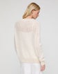 Cotton-Linen Open Knit Sweater