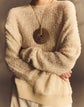 Cotton-Linen Open Knit Sweater