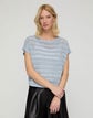Linen-Silk Lace Stitch Shell