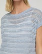 Linen-Silk Lace Stitch Shell