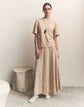 Jacquard Knit Midi Skirt