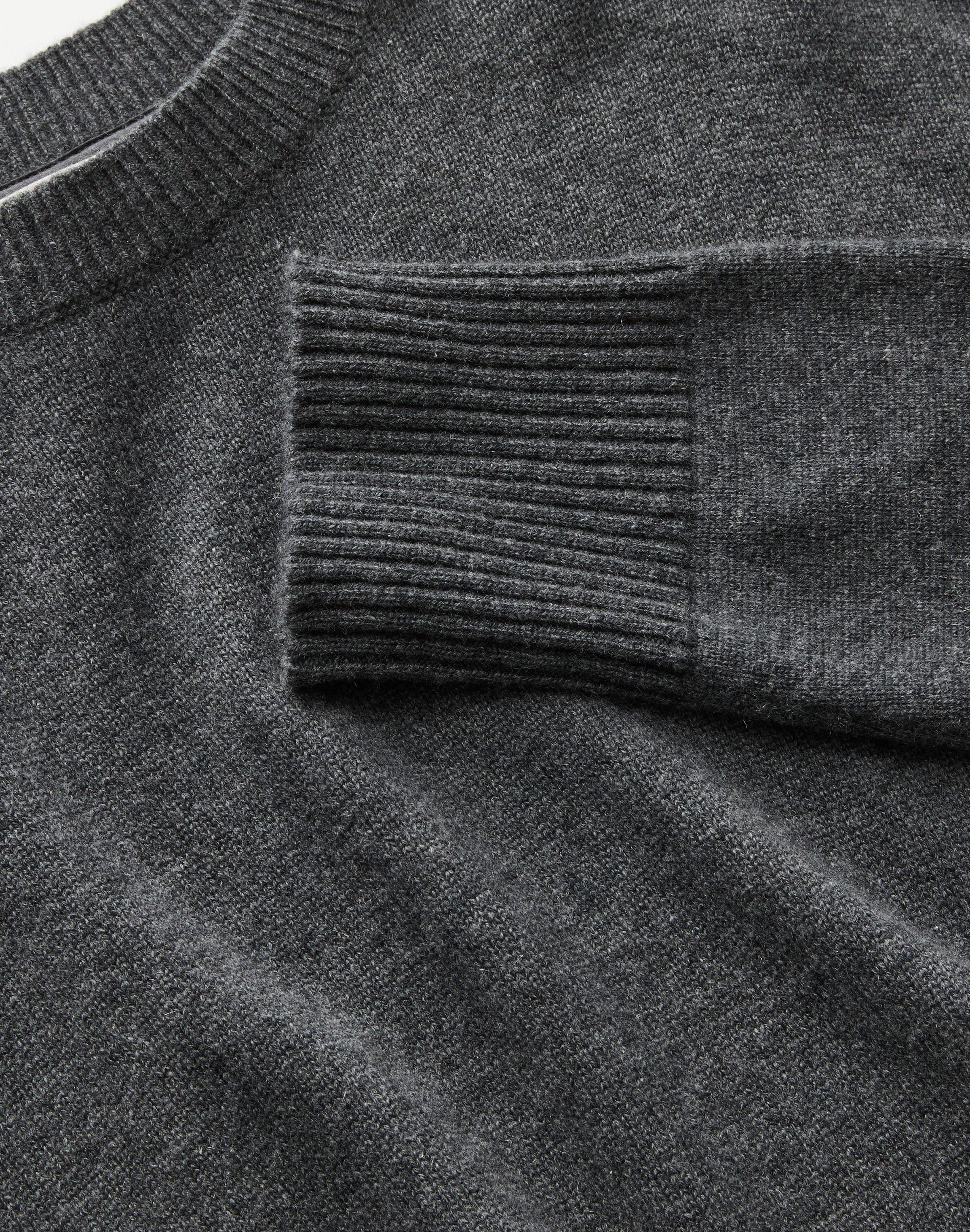 Cashmere Crewneck Cropped Sweater