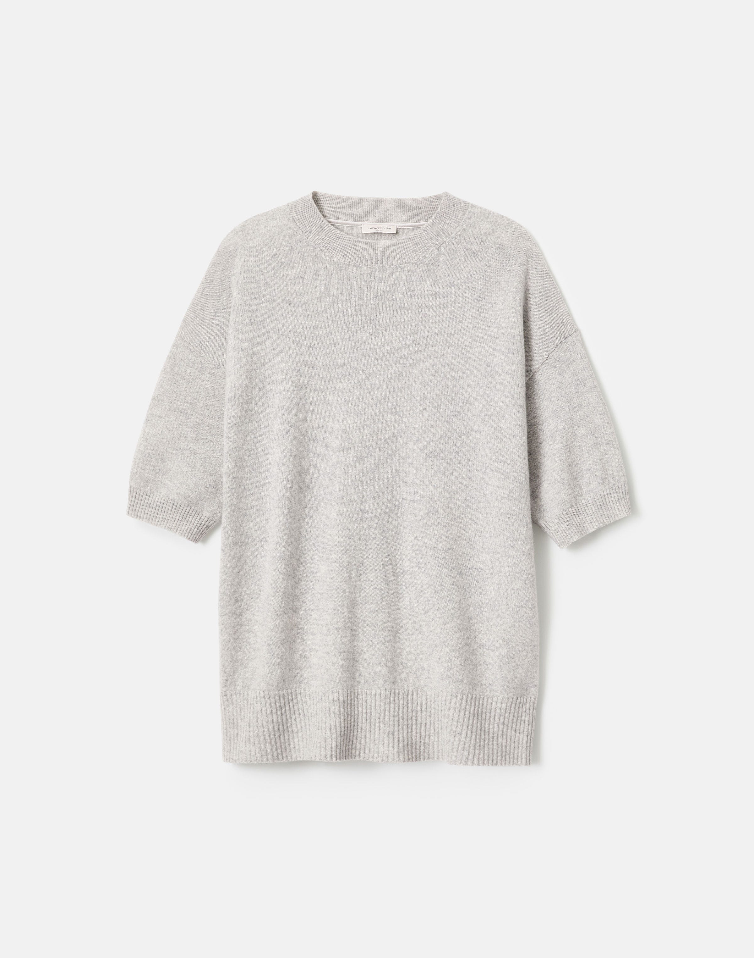 Cashmere Short Sleeve Oversized Sweater