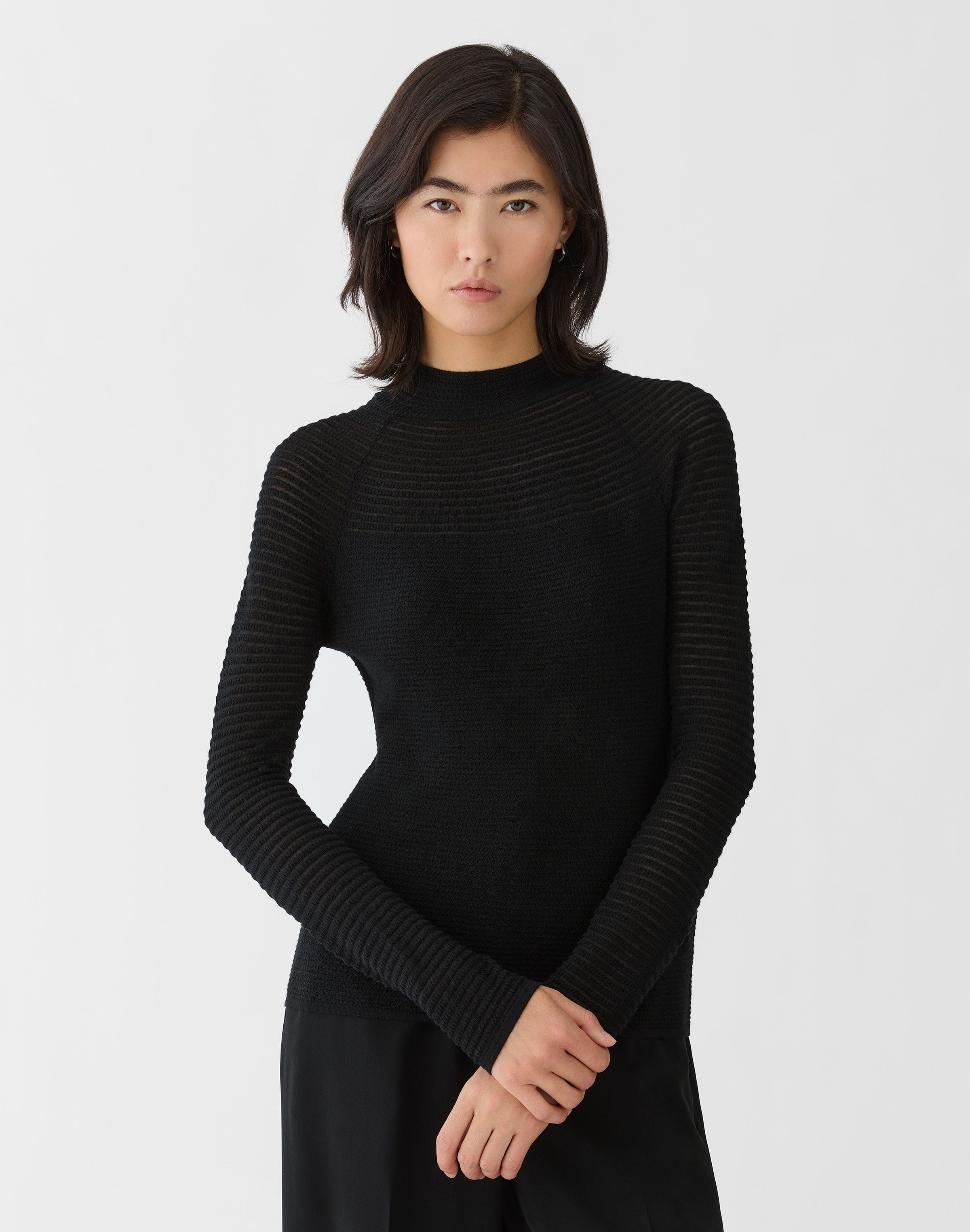 Superfine Merino Wool Striped Sweater