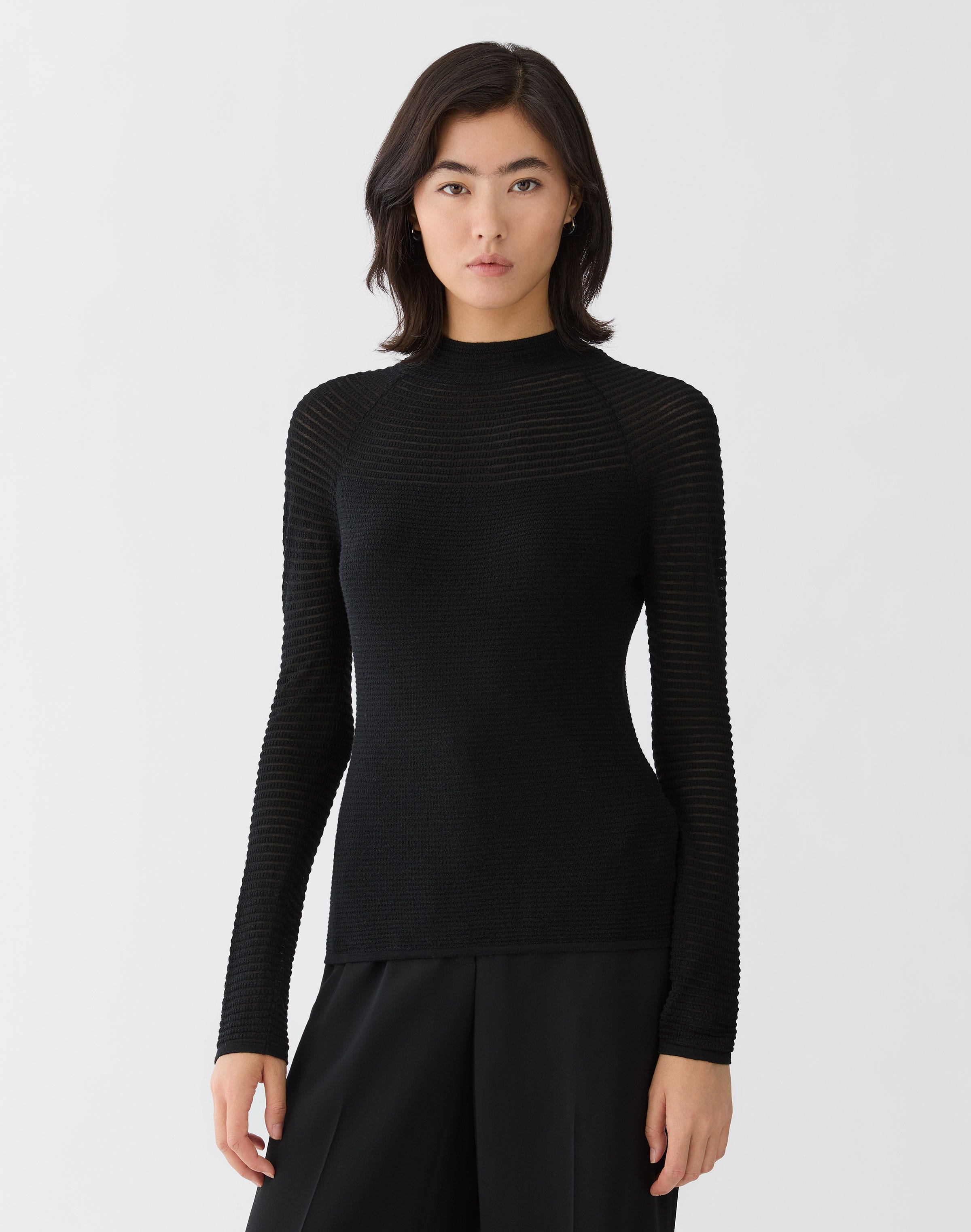 Superfine Merino Wool Striped Sweater