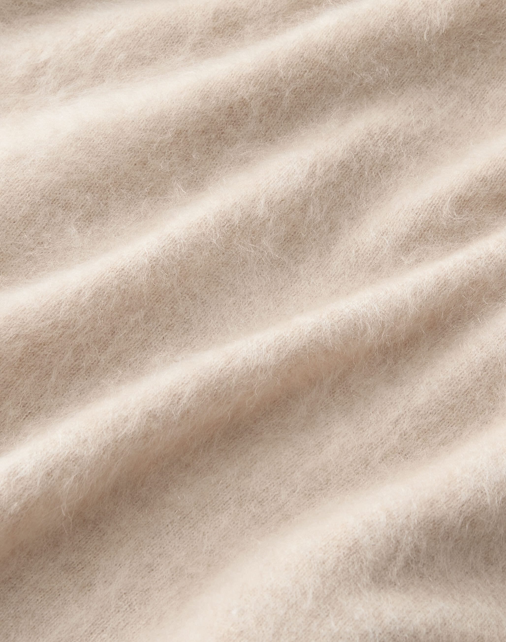 Brushed Cashmere Crewneck Sweater