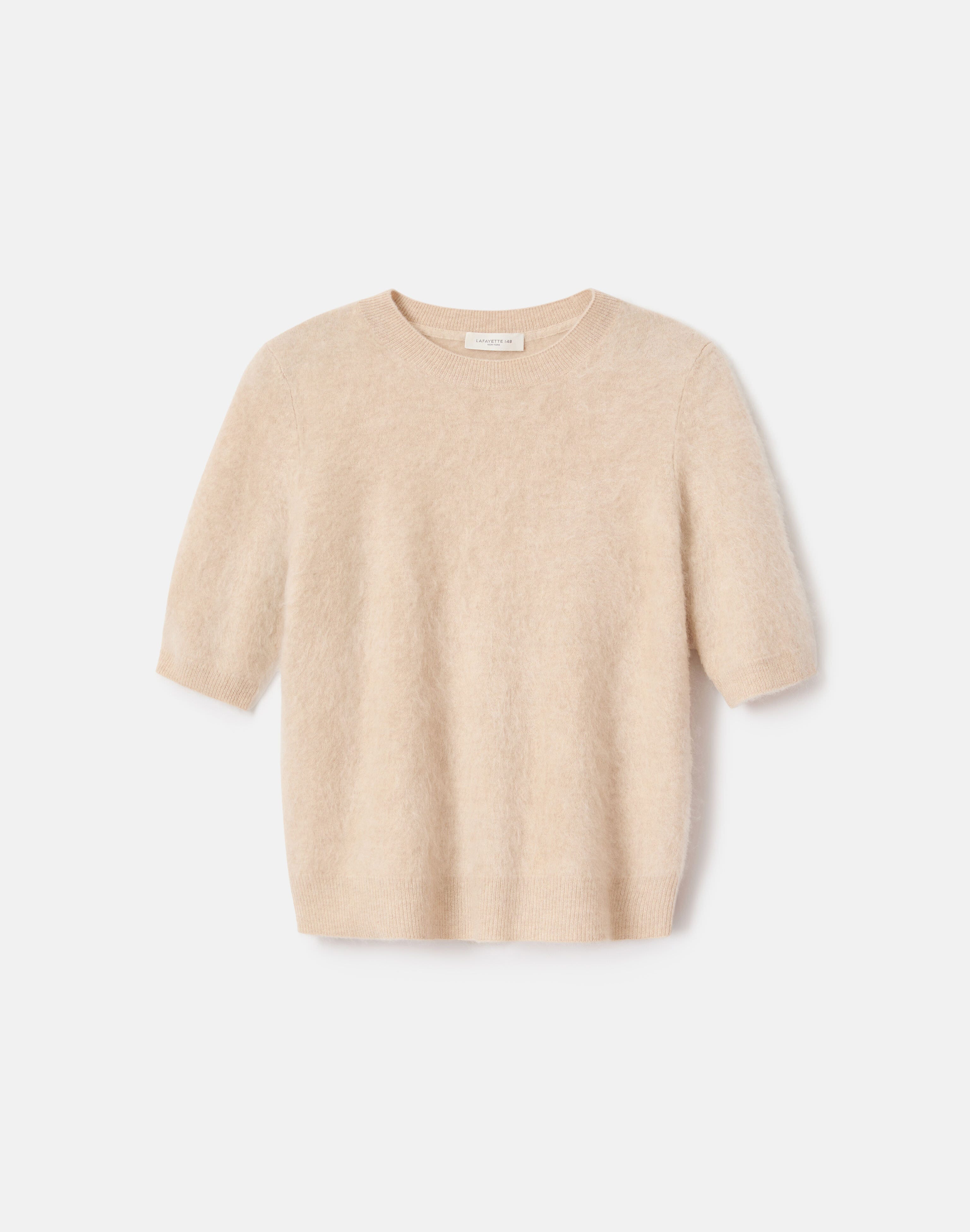 Brushed Cashmere Crewneck Sweater