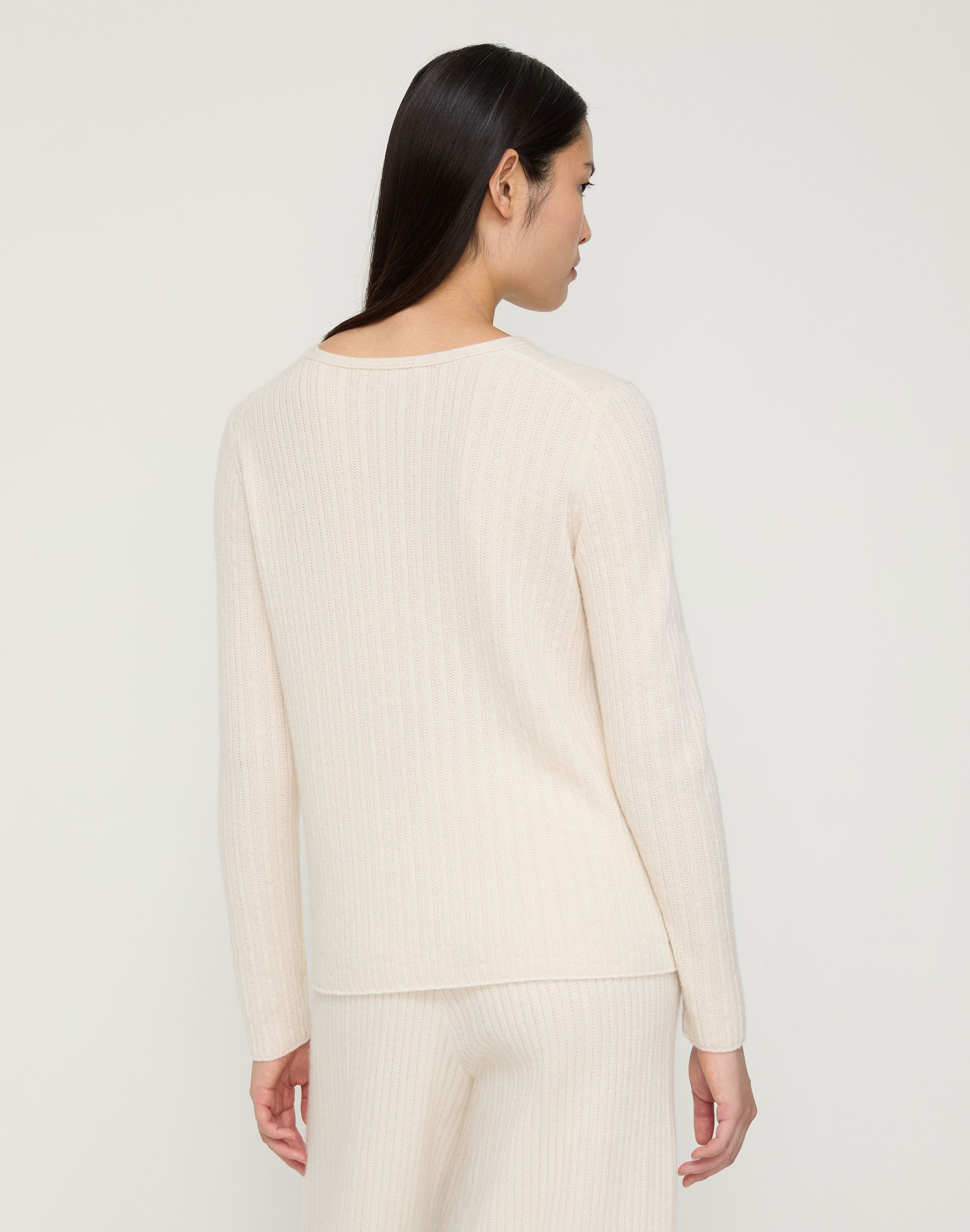 Cashmere & Finespun Voile Crewneck Sweater