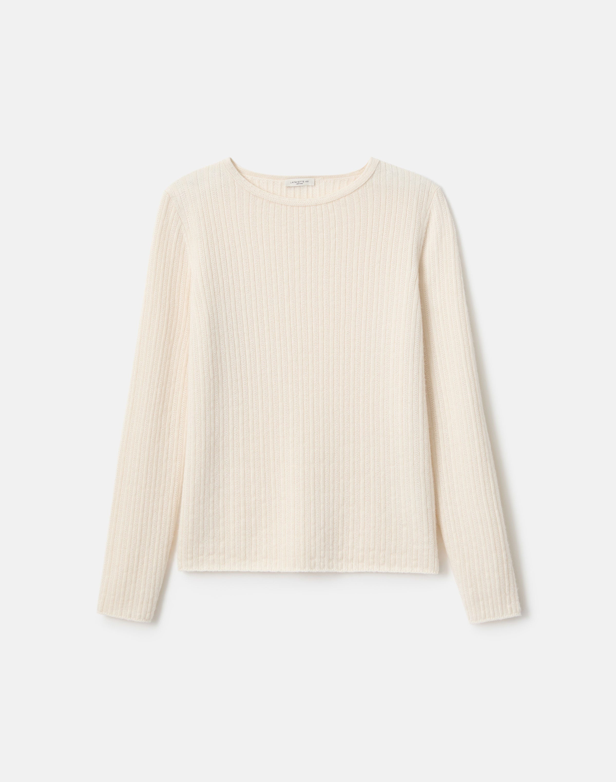 Cashmere & Finespun Voile Crewneck Sweater