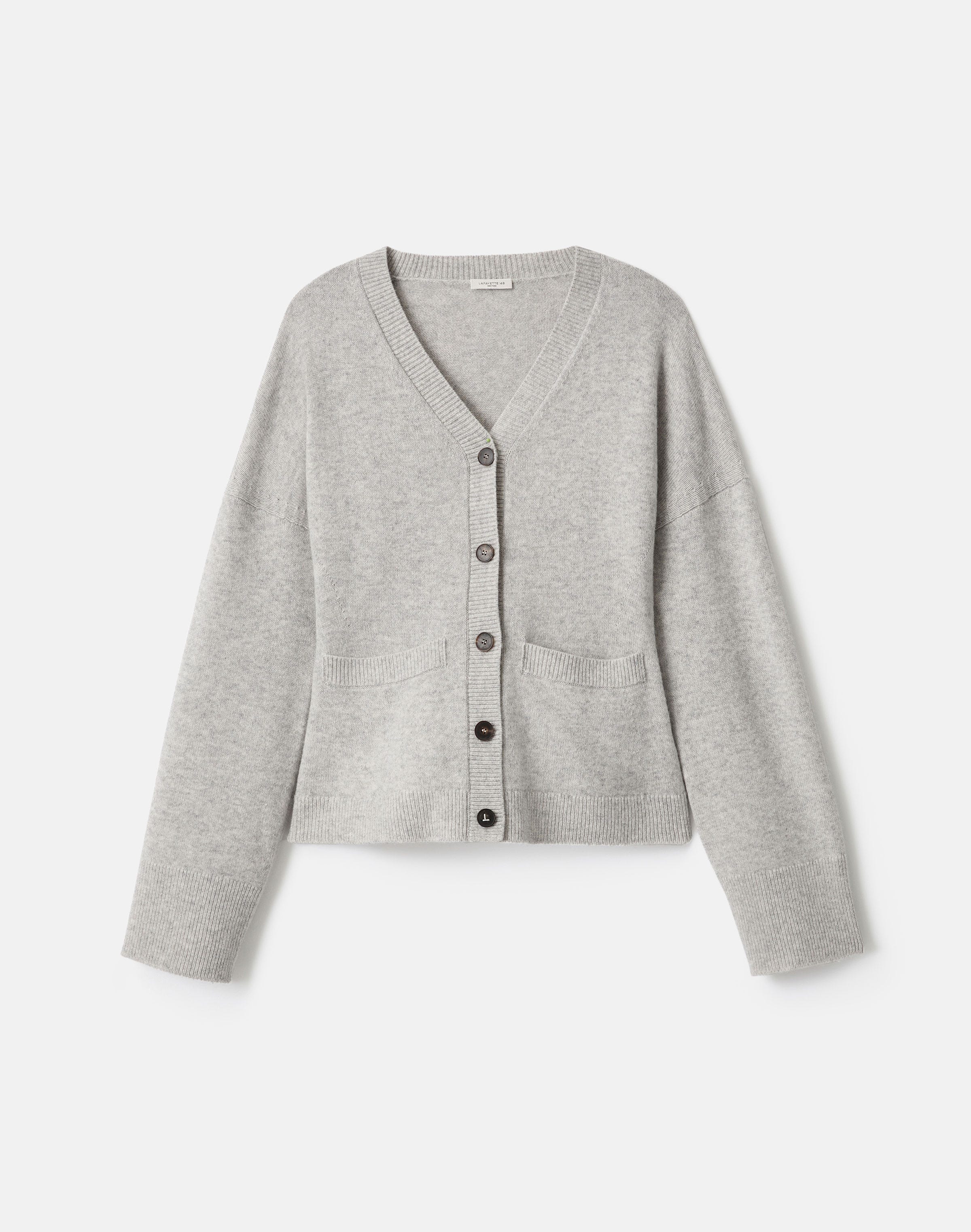 Wool-Cashmere V-Neck Cardigan