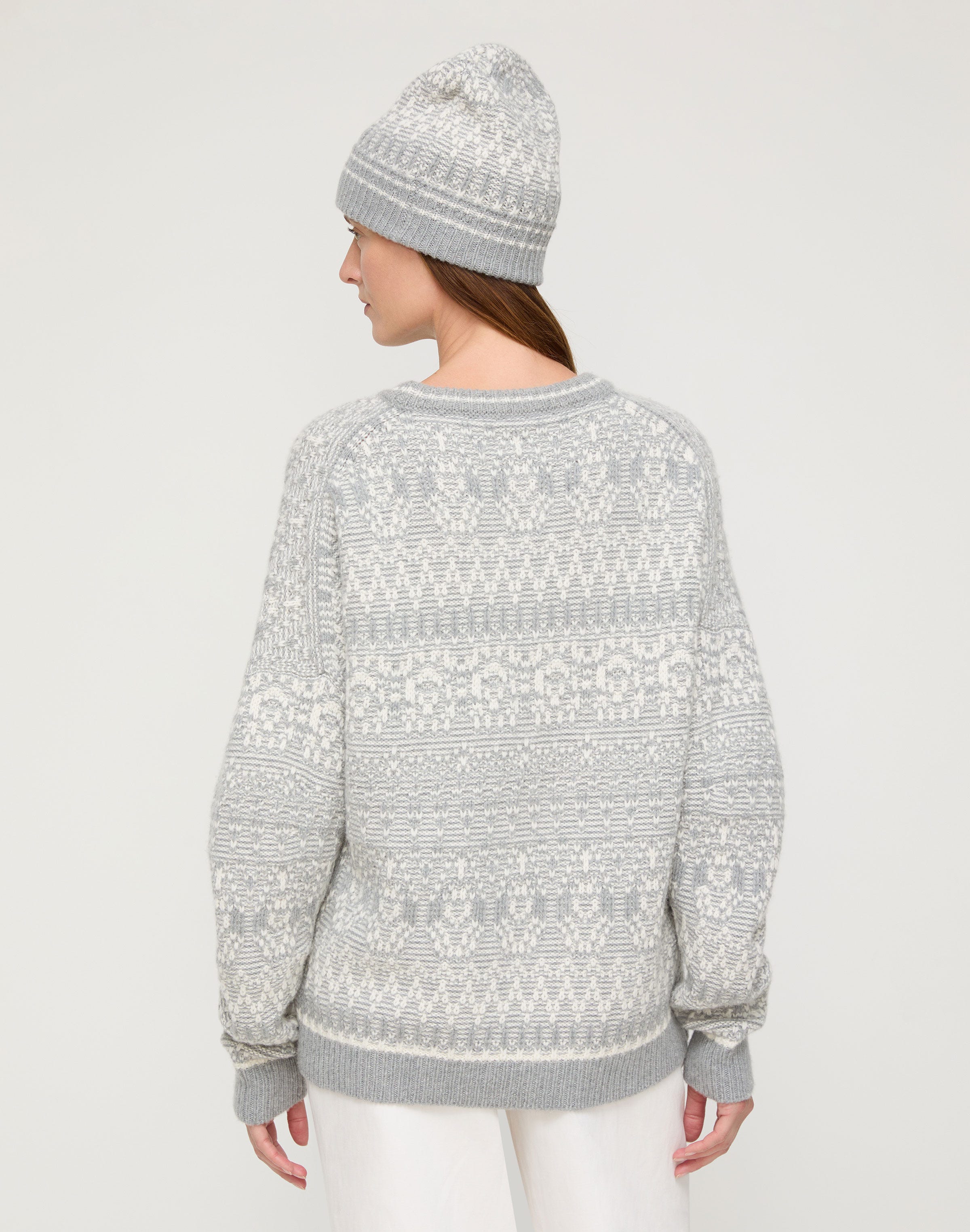 Merino Wool-Cashmere Fair Isle Sweater