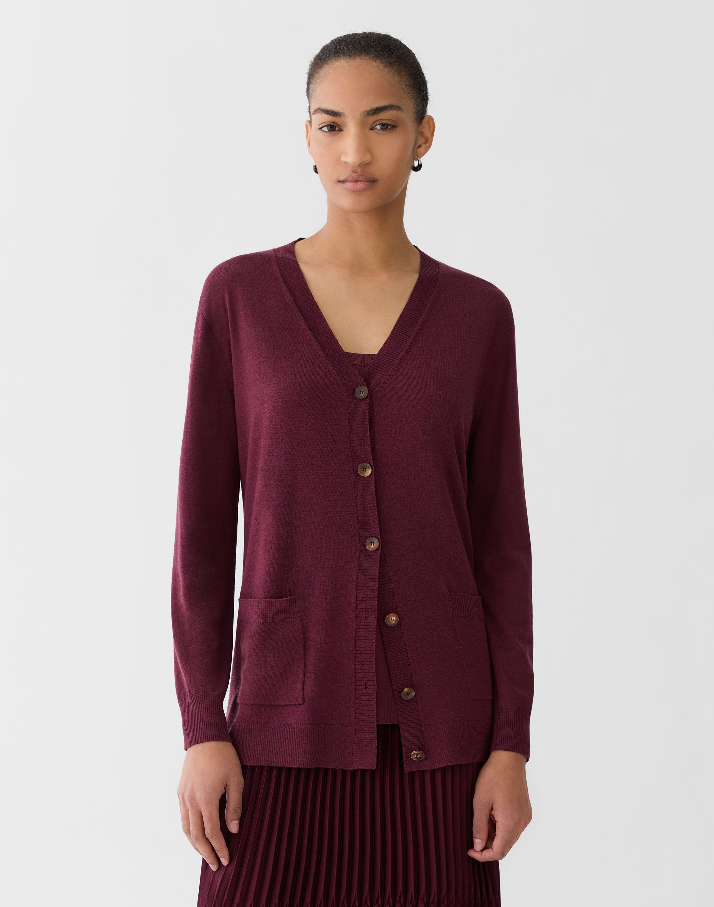 Superfine Merino Wool Cardigan