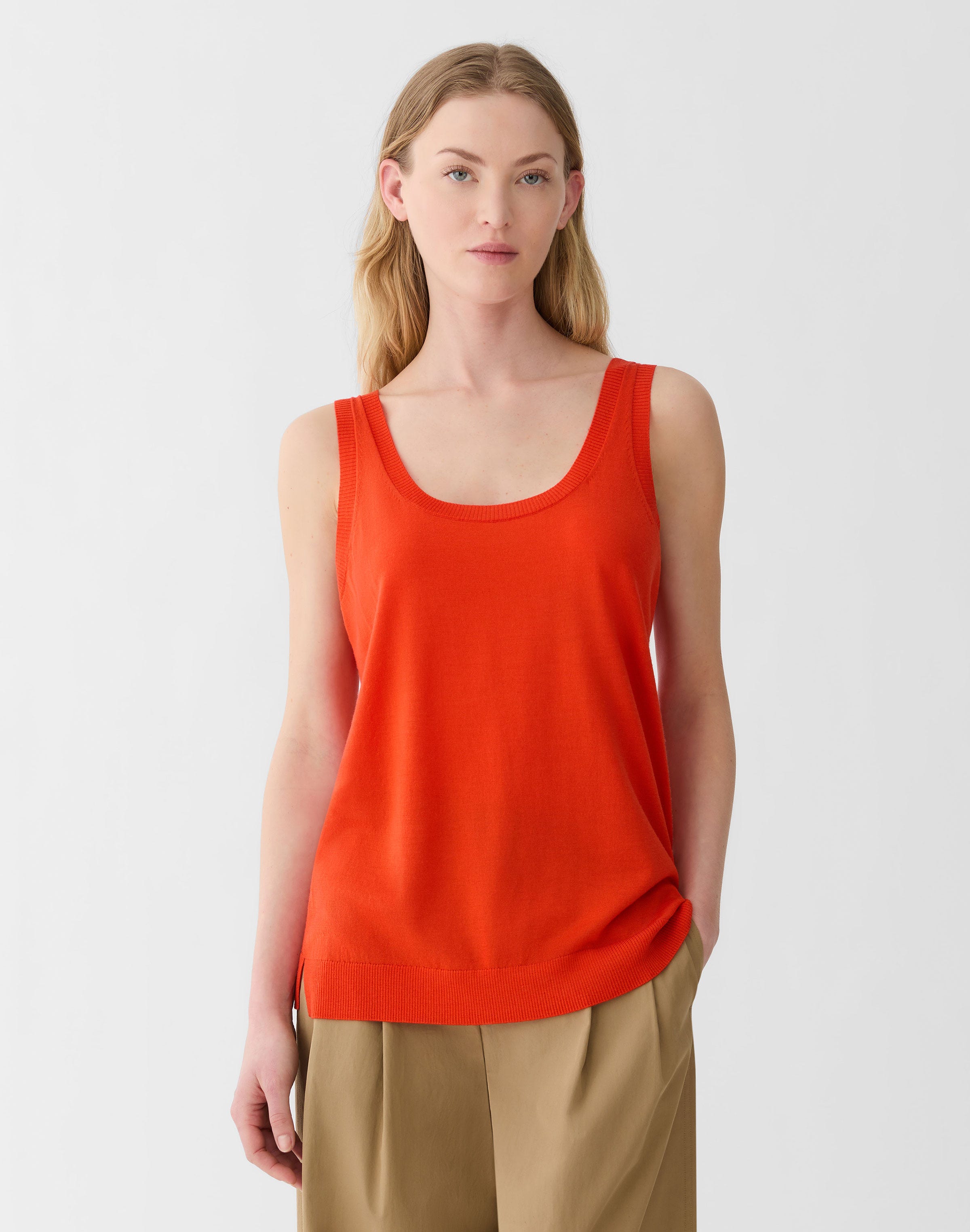Plus-Size Superfine Merino Wool Sweater Tank