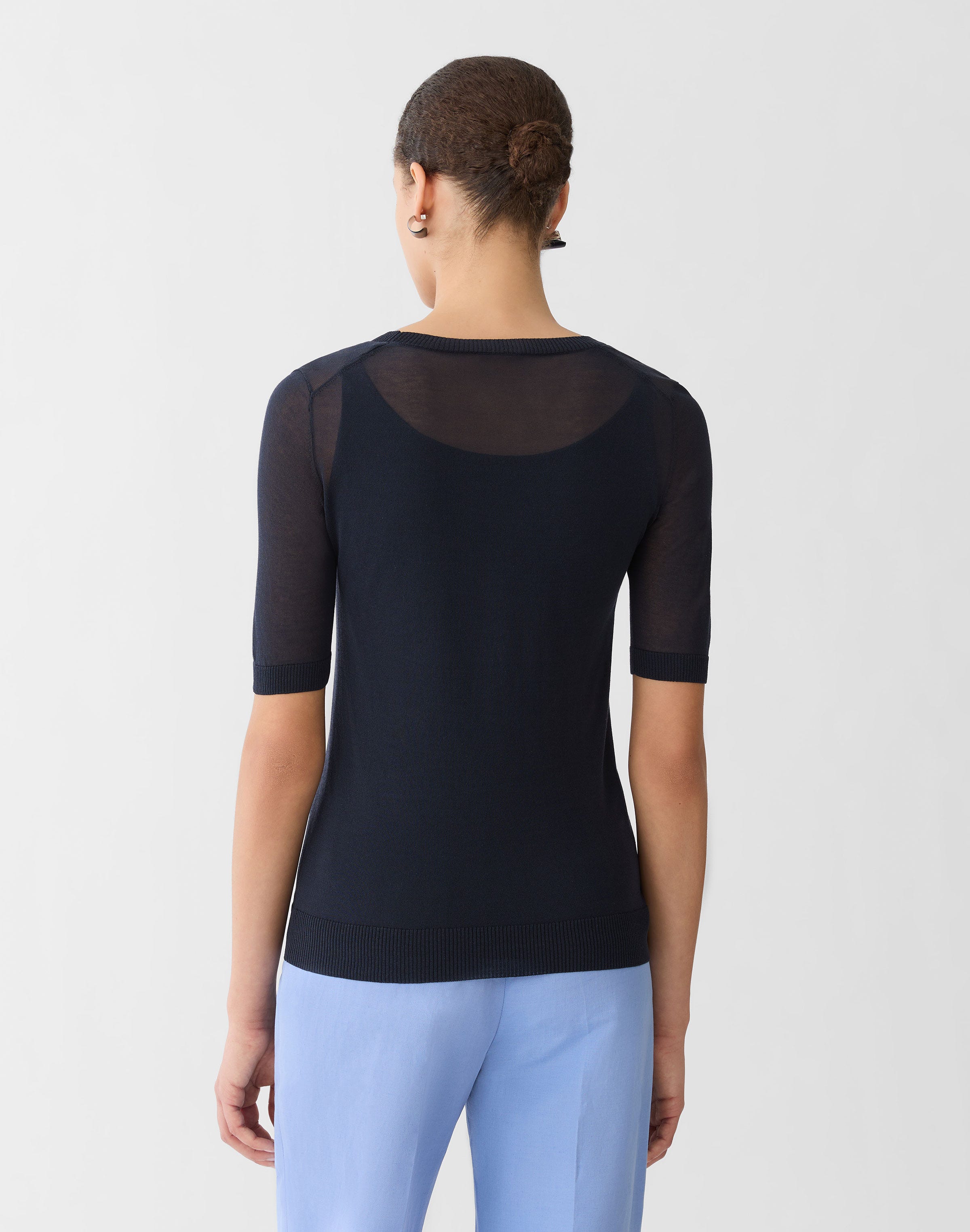 Finespun Voile Iris Intarsia Sweater &  Knit Tank