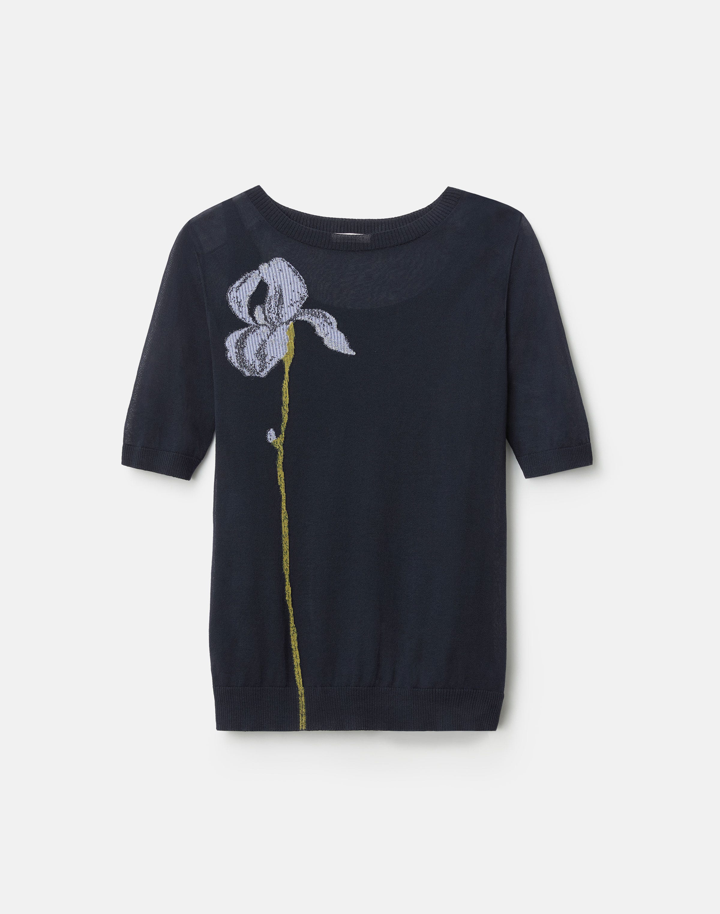 Finespun Voile Iris Intarsia Sweater &  Knit Tank