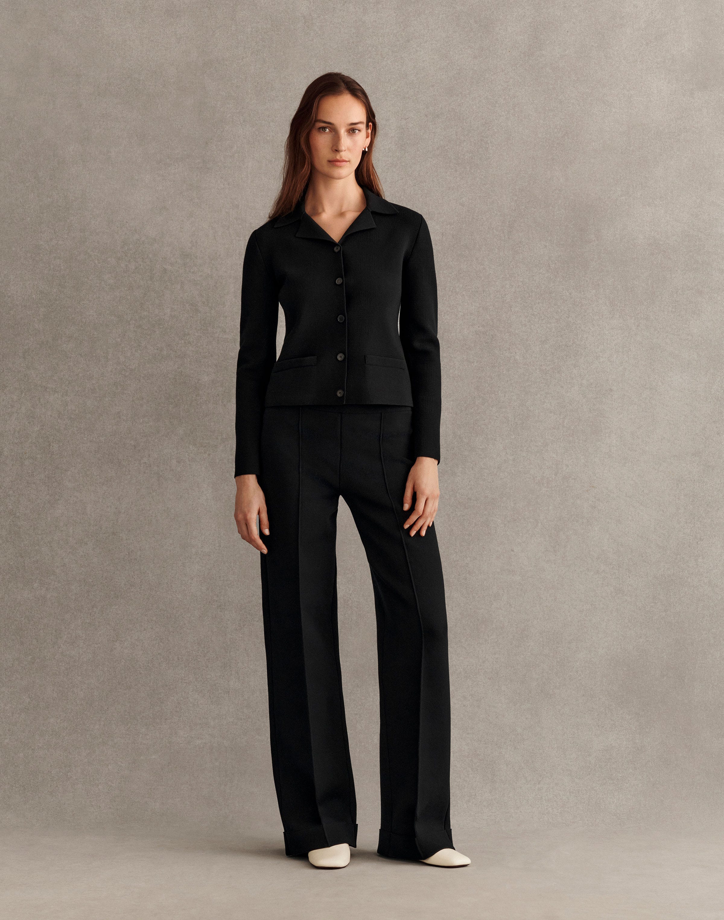 Responsible Matte Crepe Knit Blazer