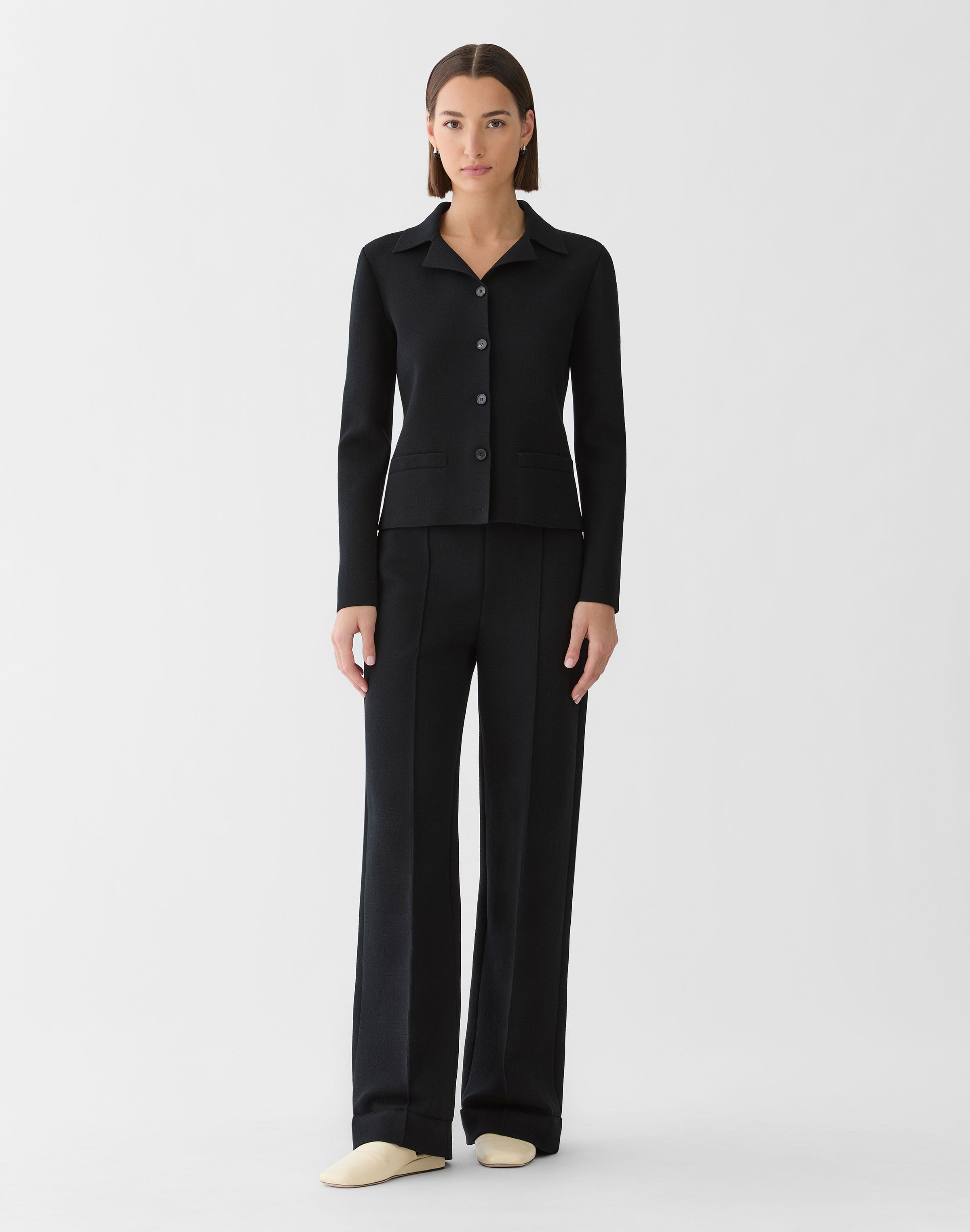 Responsible Matte Crepe Knit Blazer