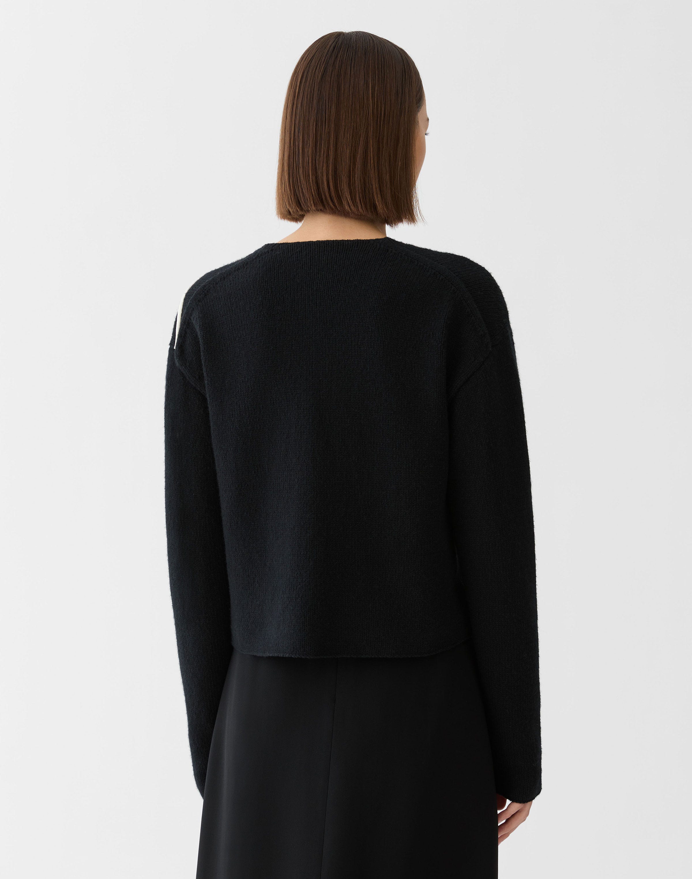 Wool-Cashmere Hand Embellished Rose Cardigan