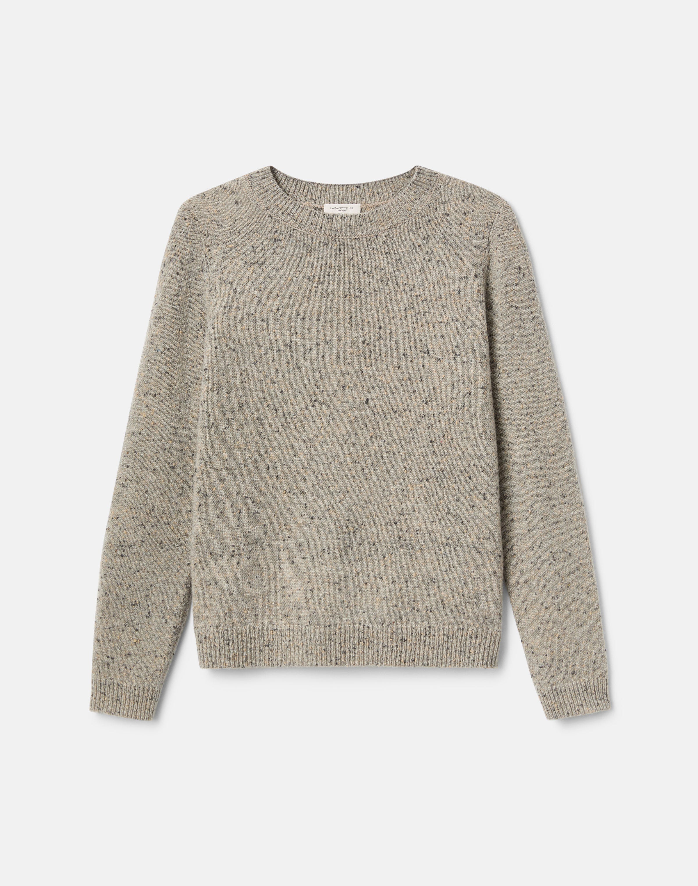 Cashmere Donegal Crewneck Sweater