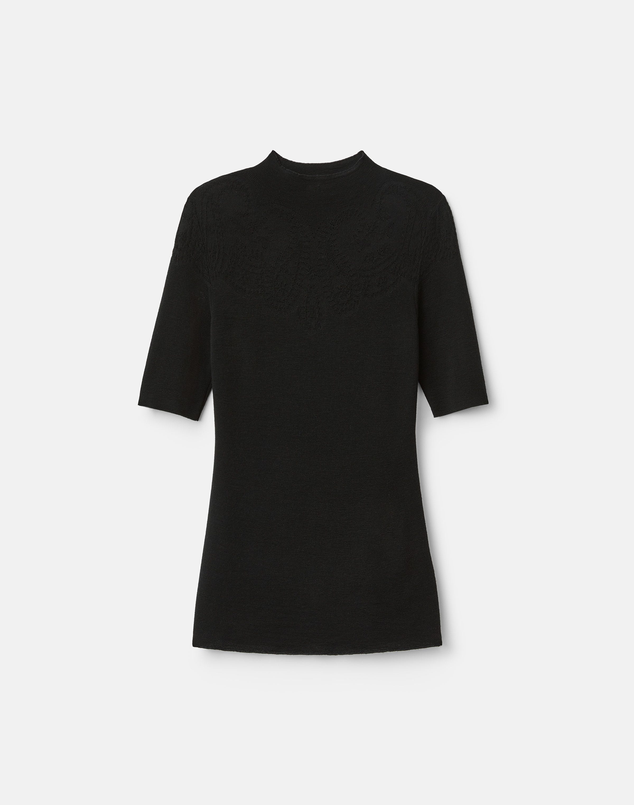 Plus-Size Superfine Merino Wool Ribbed Illusion Sweater