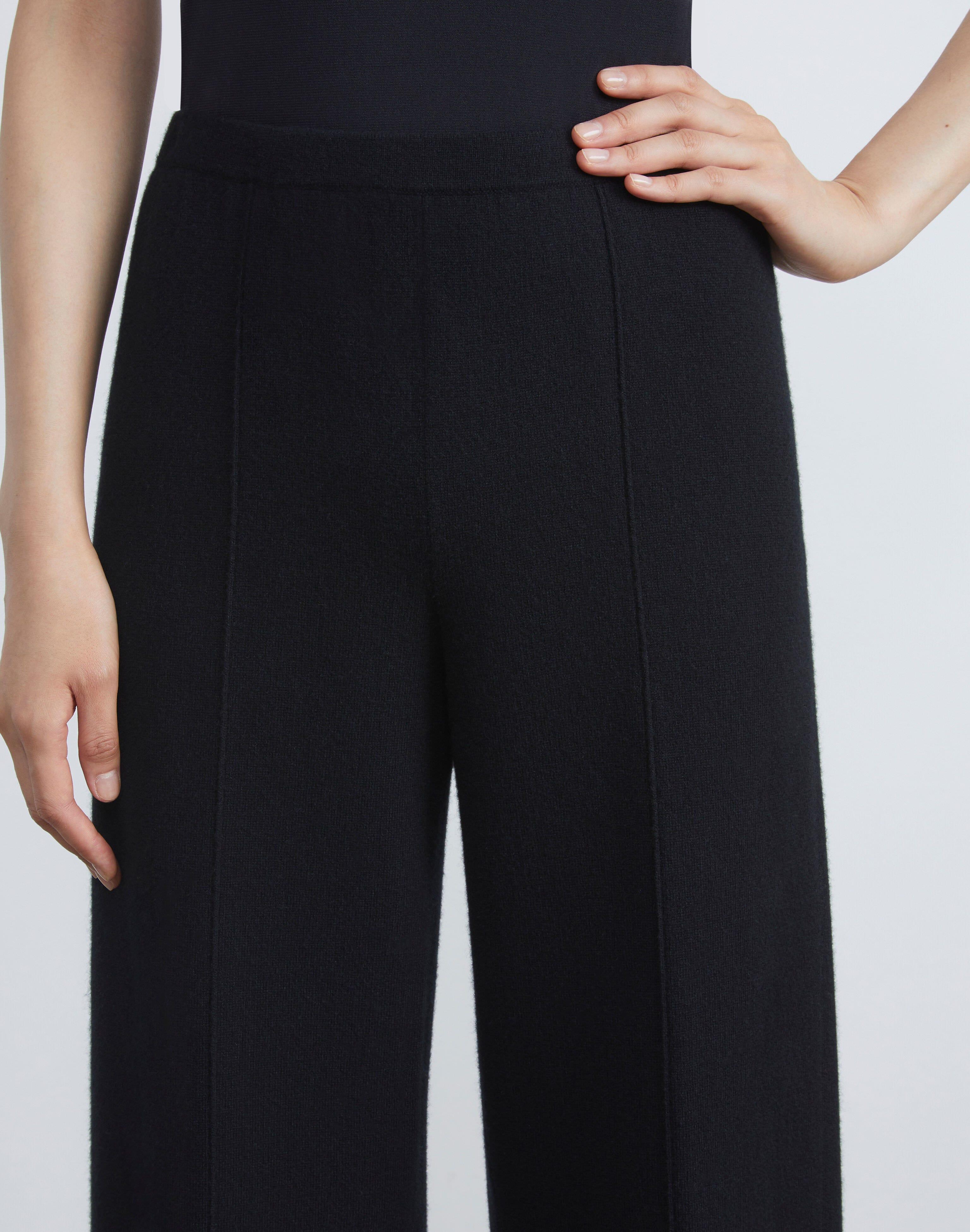 Cashmere-Silk Double Knit Pant